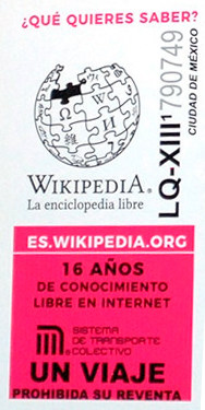 Boleto del metro Wikipedia en español