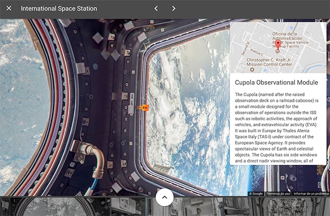 Estación Espacial Internacional con Google Street View