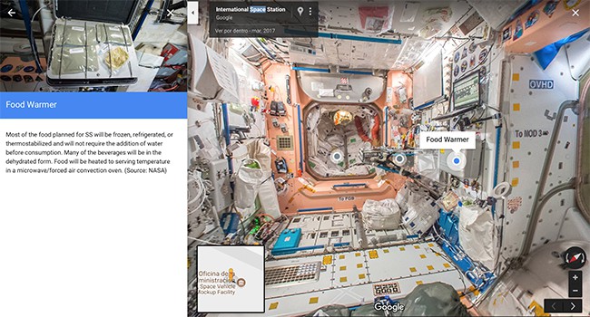Estación Espacial Internacional con Google Street View