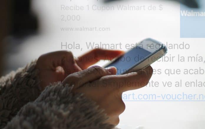 Walmart mensajes falsos en WhatsApp