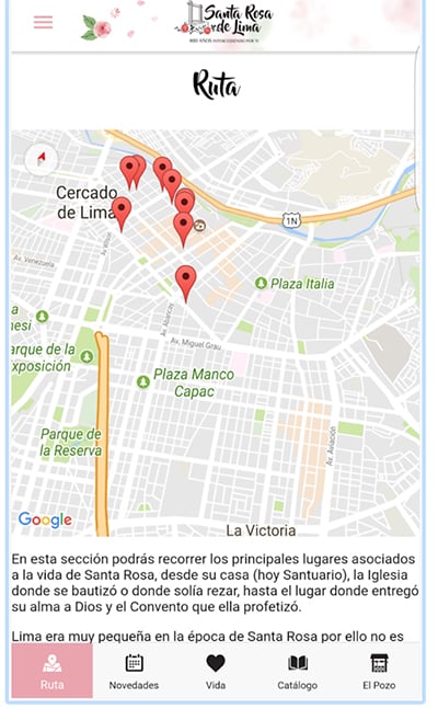 App Santa Rosa de Lima Perú