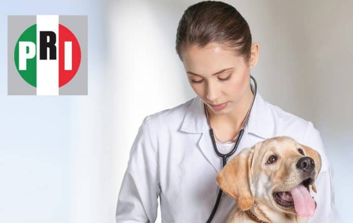 PRI publica mensaje del Día del veterinario con errores