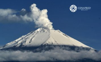 Popocatépetl actividad 27 de septiembre