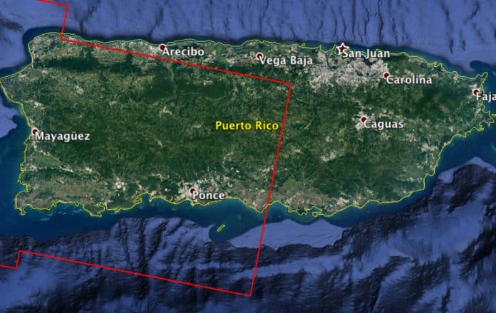 Mapa NASA daños en Puerto Rico
