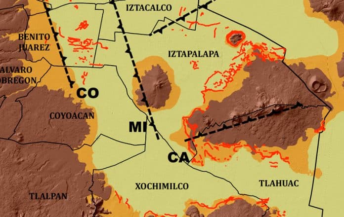 Mapa de fracturas suelo UNAM