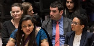 Wickramanayake, Jóvenes ONU Construir un ambiente de paz