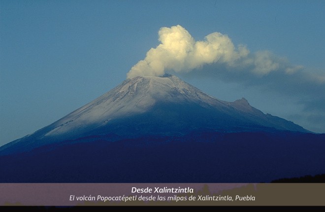 Mapa de peligros del volcán Popocatépetl