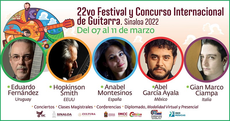 Programa Festival Internacional de Guitarra Sinaloa 2022