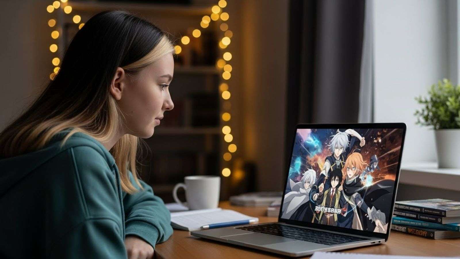 Jóvenes viendo anime y compartiendo cultura geek.