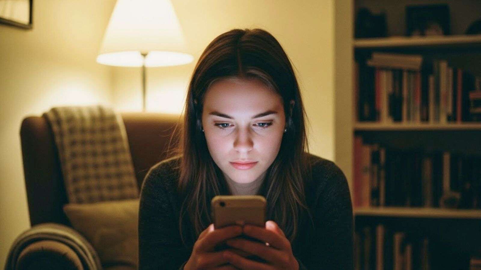 Joven mirando un celular mostrabndo un uso contante en la cultura digital.