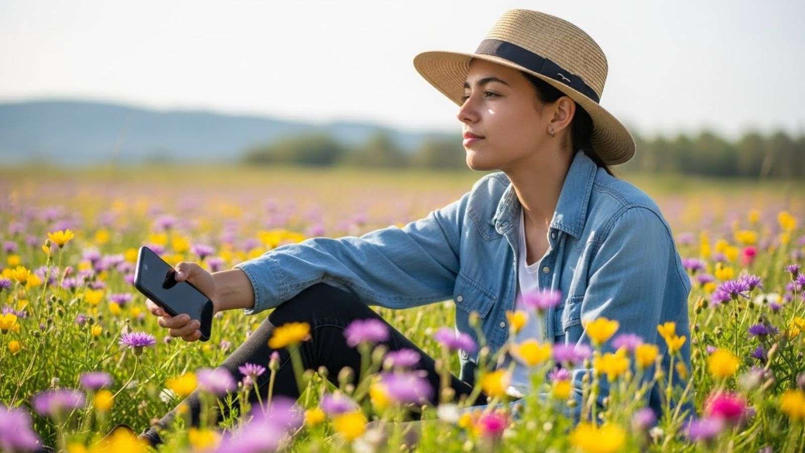 Pausa consciente con el celular en la vida digital cotidiana al cierre del año