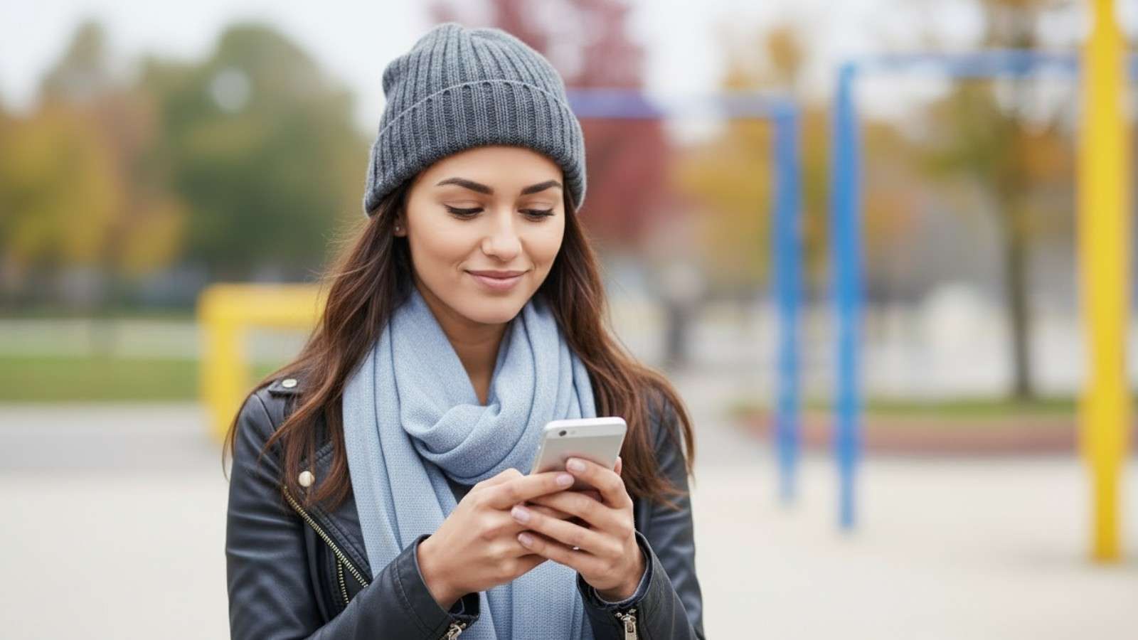 Joven haciendo conciencia en el uso de la inteligencia artificial en un entorno urbano