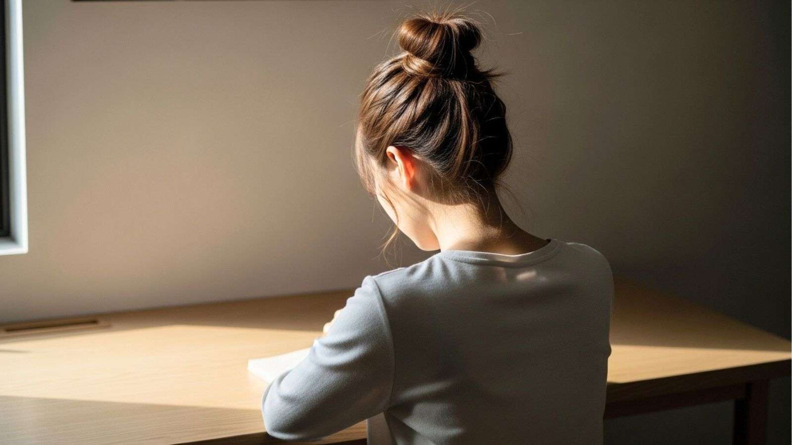 Persona reflexionando en un entorno tranquilo, asociada al uso consciente de la inteligencia artificial