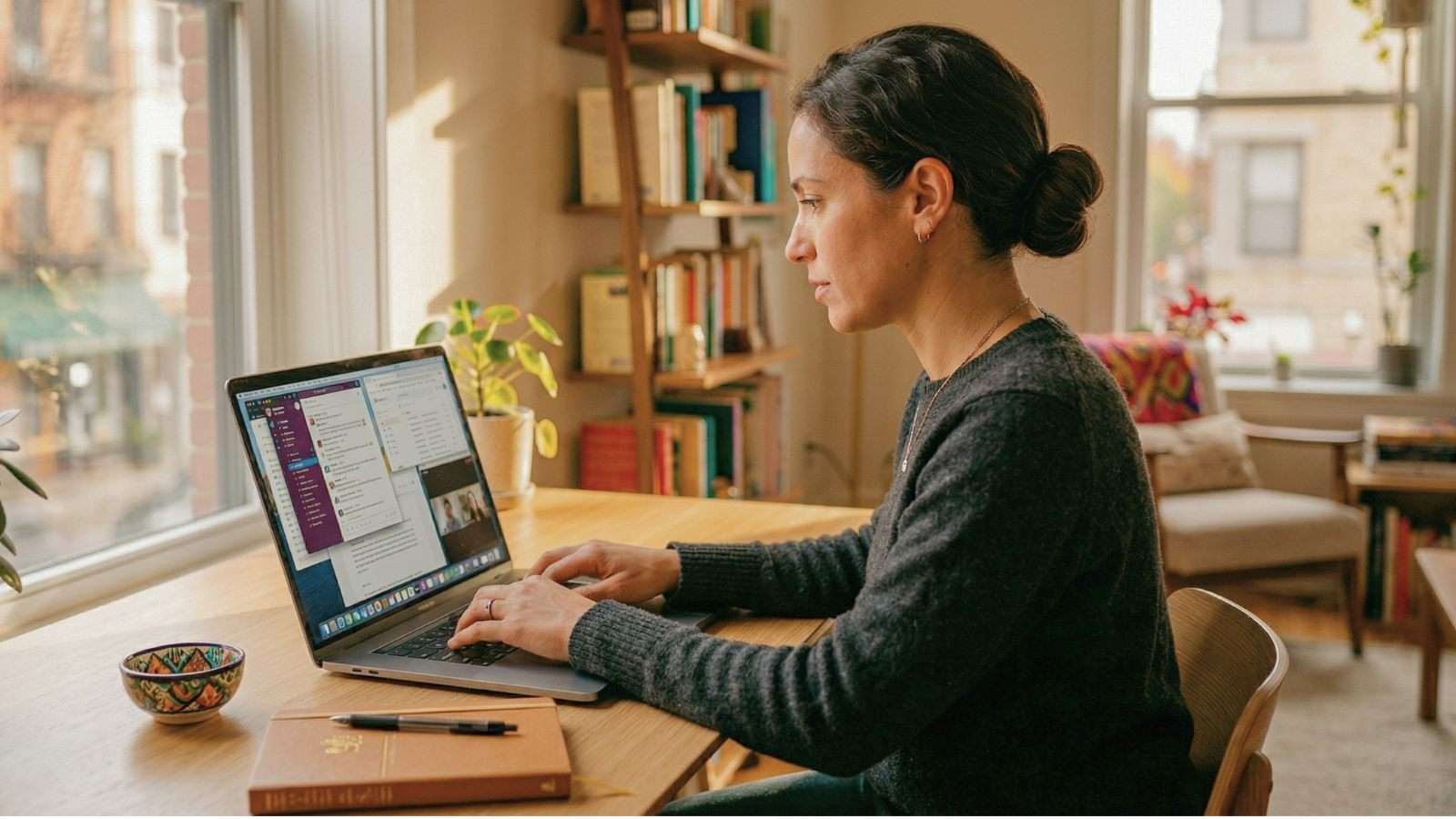 Persona utilizando herramientas de inteligencia artificial en un entorno digital en México