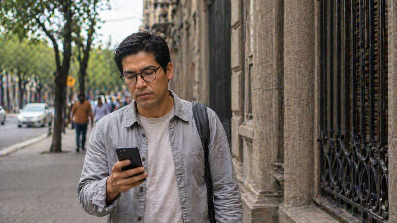 Persona tomando decisiones en entorno digital con apoyo de inteligencia artificial