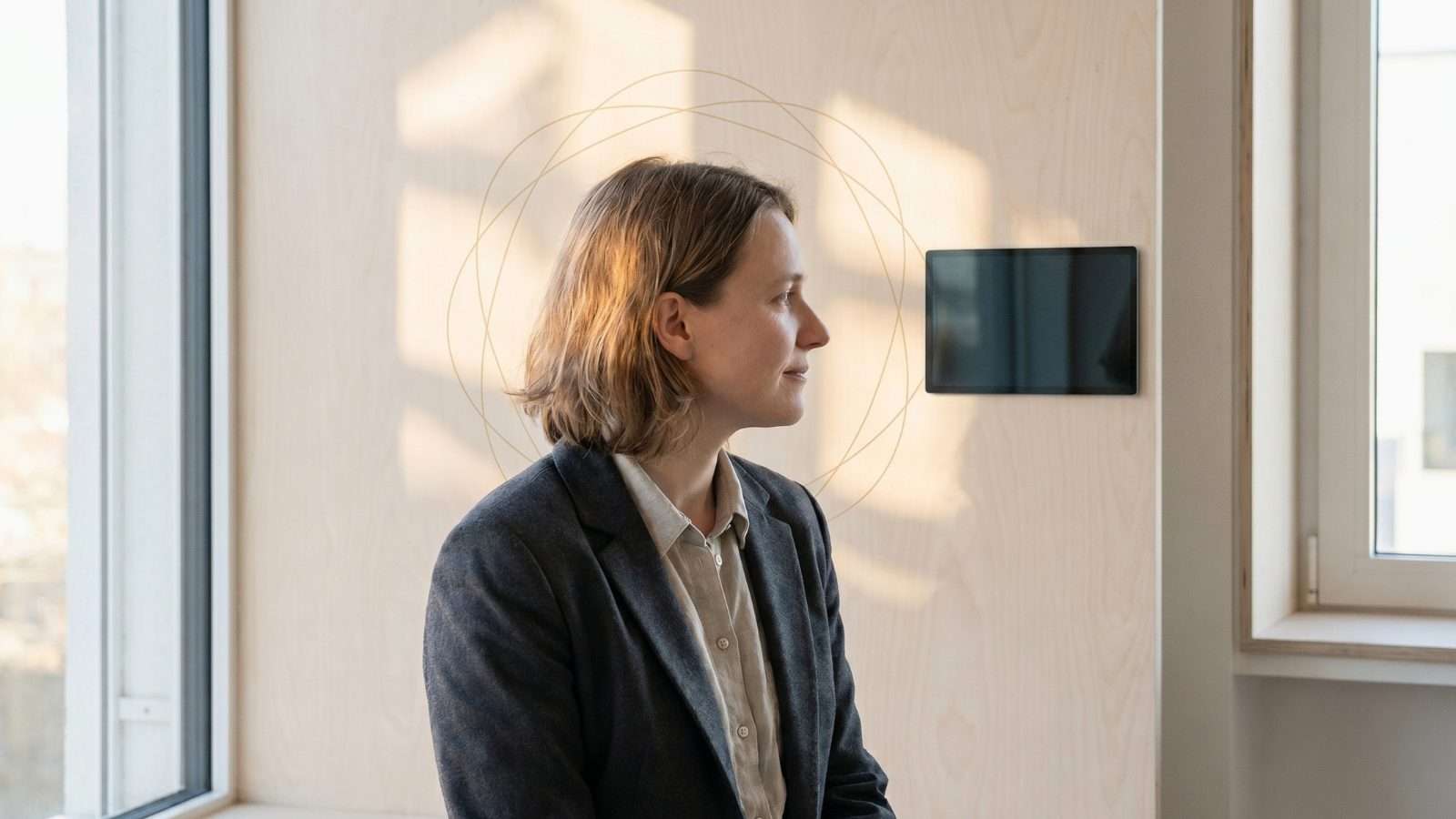 Imagen conceptual de una persona con iluminación sutil en forma de cerebro para representar procesamiento mental y confianza en lo digital