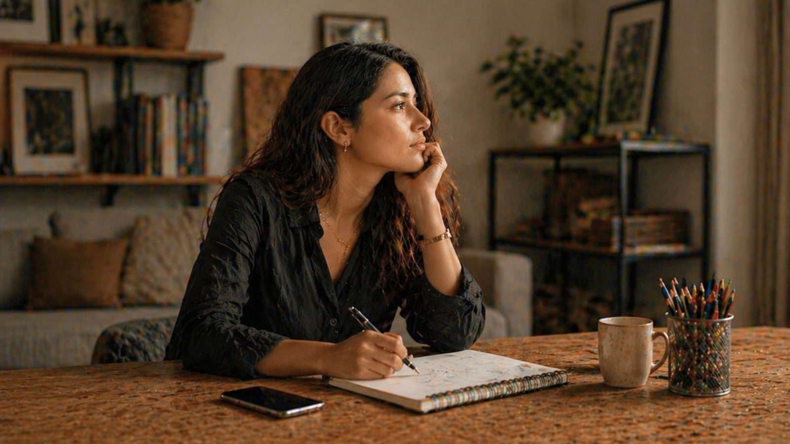 Persona en perfil con expresión reflexiva representando toma de decisiones en entorno digital