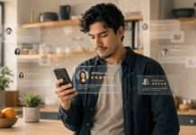 Reseñas y testimonios: por qué influyen en volver a comprar por internet Persona revisa en su celular reseñas y testimonios después de una compra por internet